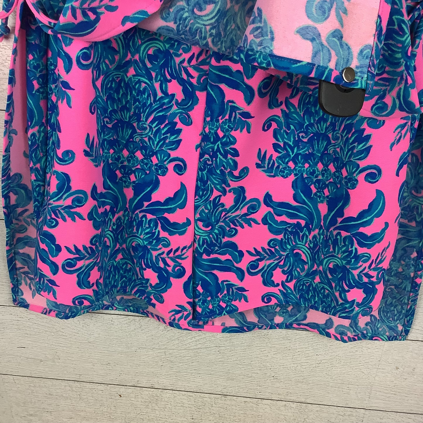 Romper Dress Designer By Lilly Pulitzer In Blue & Pink, Size: 2