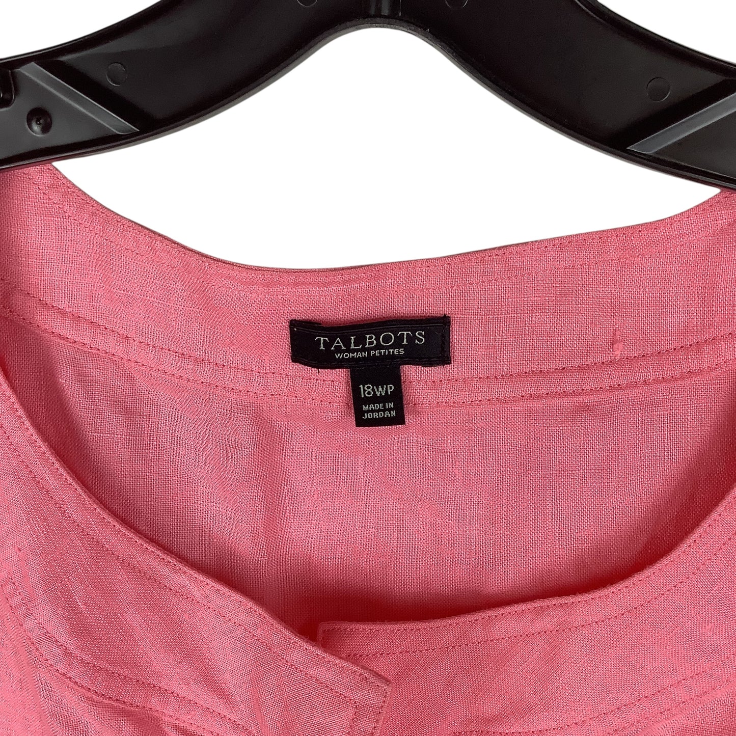 Top Short Sleeve By Talbots In Pink, Size: 1x (18P)
