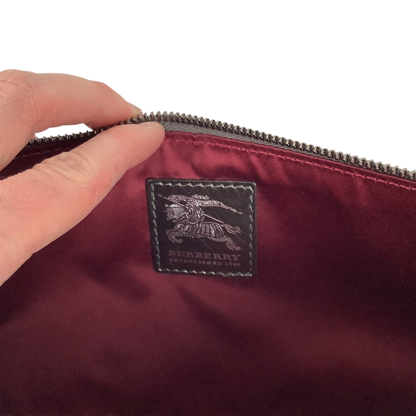 Clutch Luxury Designer By Burberry, Size: Medium