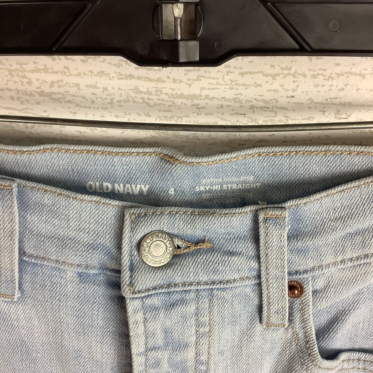 Jeans Straight By Old Navy In Blue Denim, Size: 4