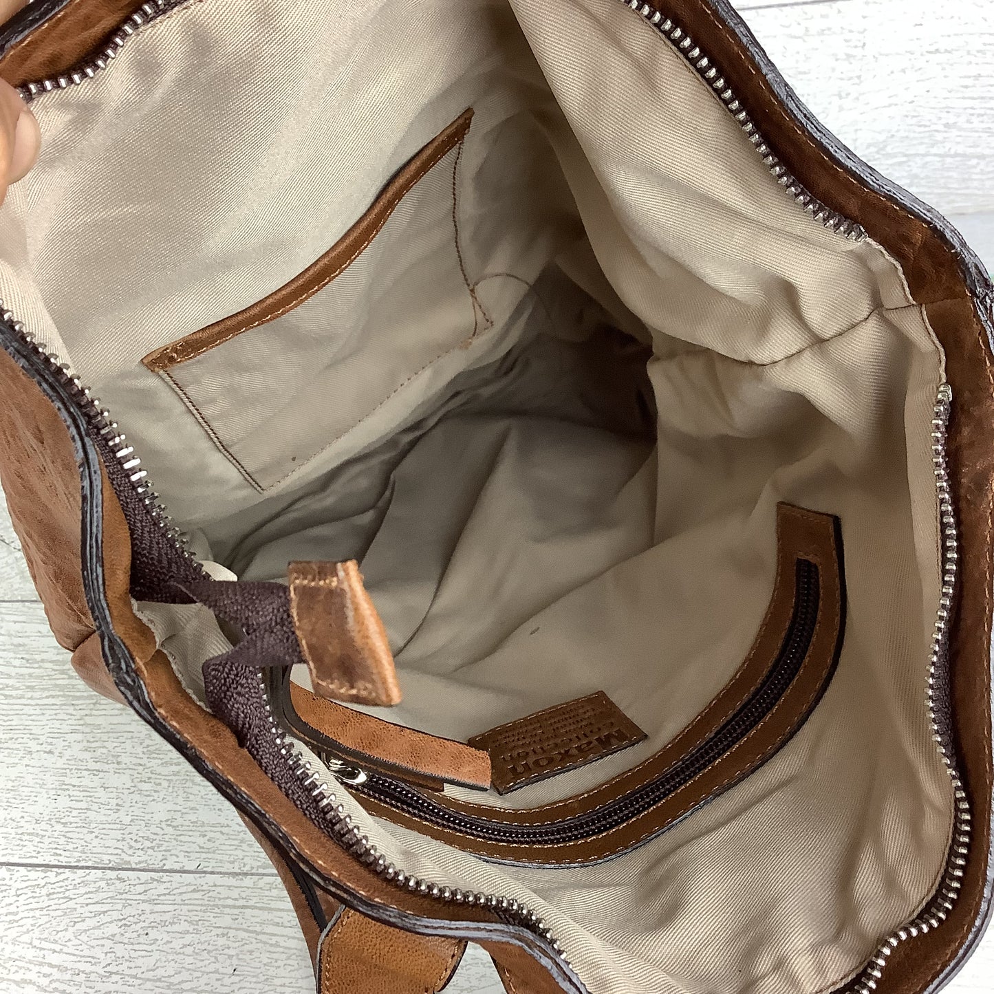 Backpack Leather By Cmc, Size: Medium