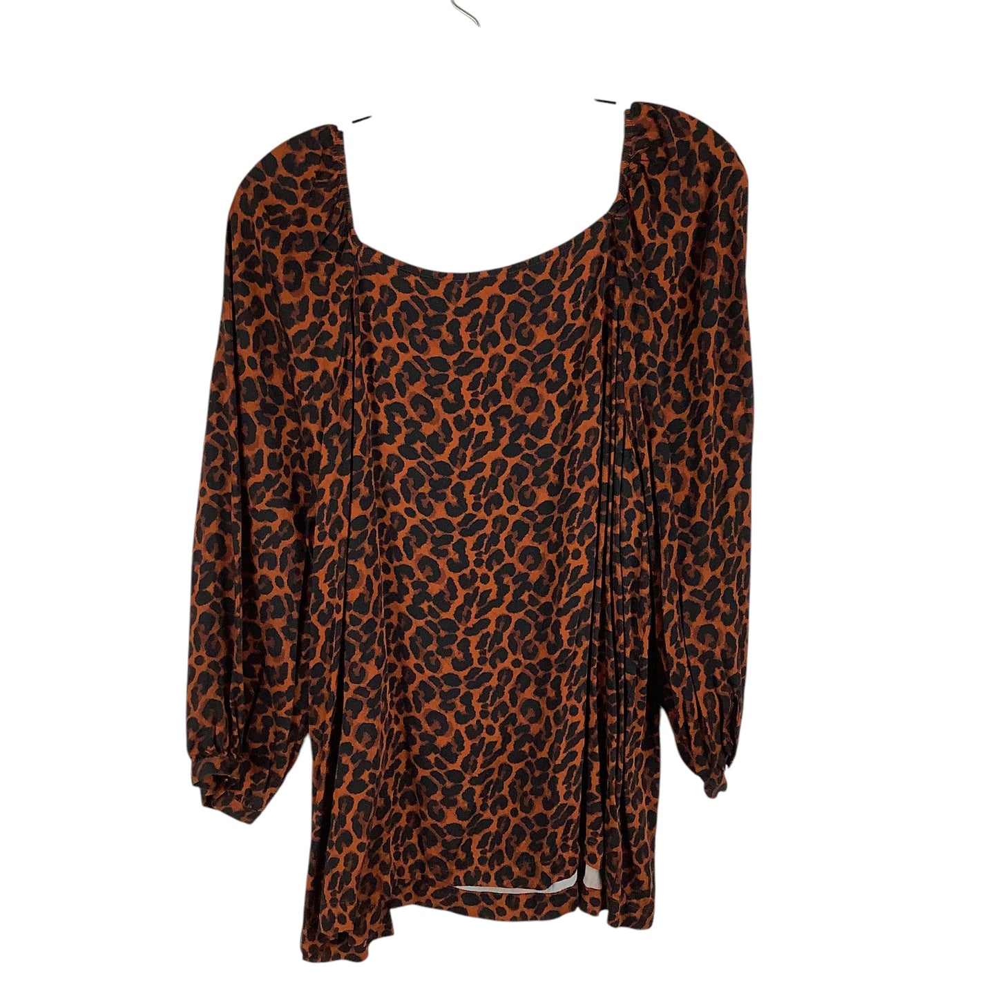 Top Long Sleeve By J. Jill In Animal Print, Size: Xl