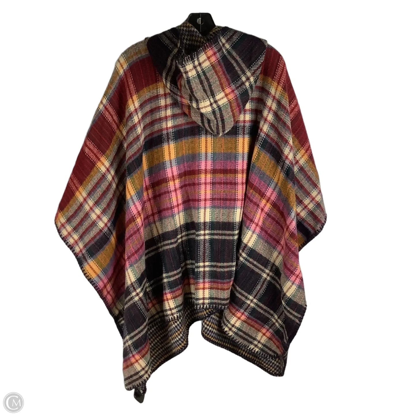 Poncho By Marc New York In Plaid Pattern, Size: Osfm