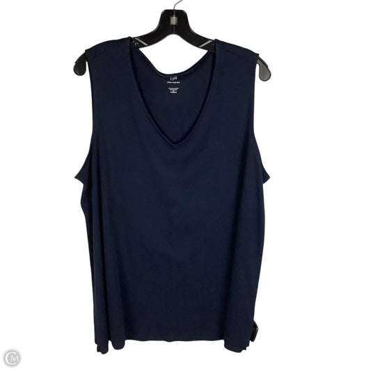 Top Sleeveless Basic By J. Jill In Blue, Size: 2x