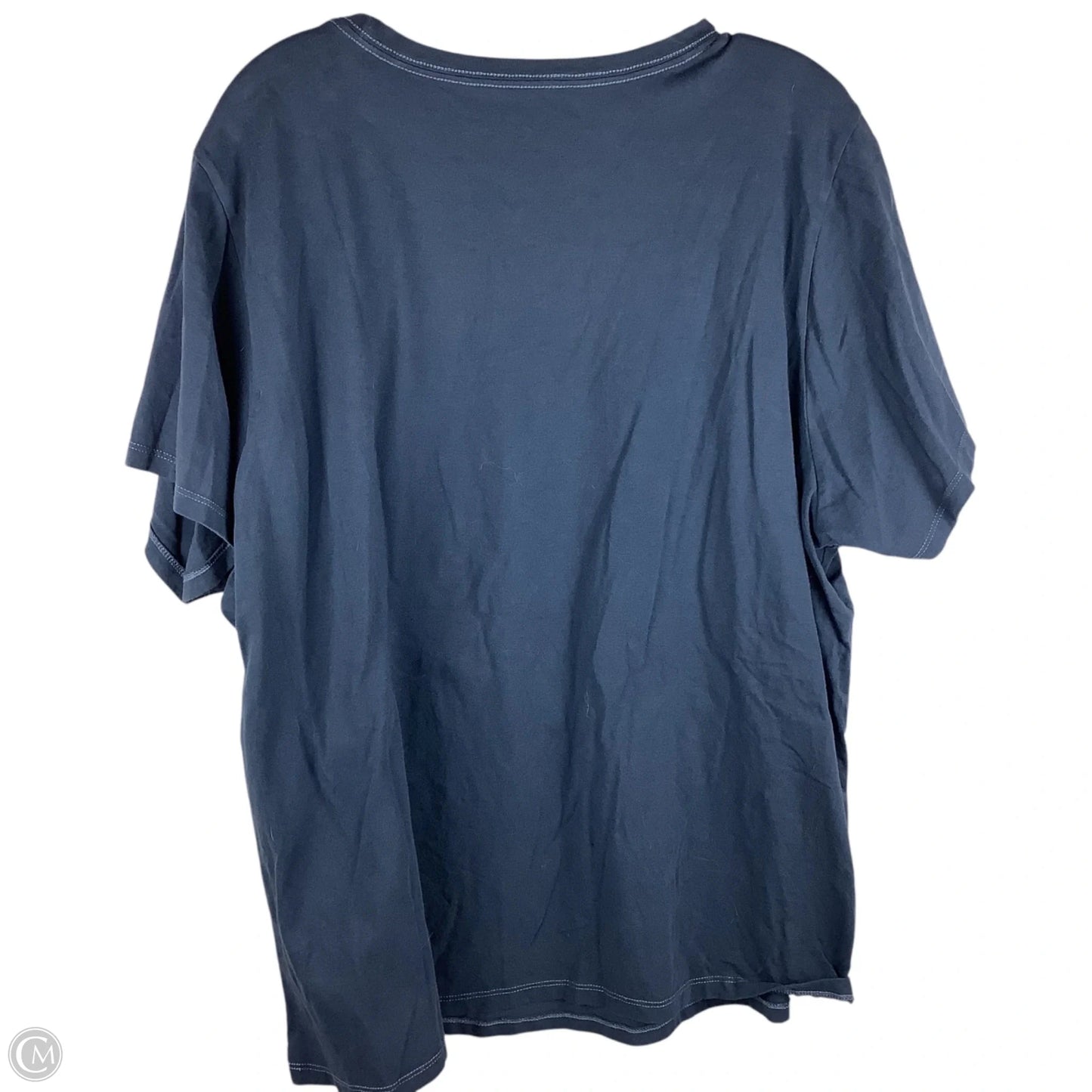 Top Short Sleeve By Life Is Good In Blue, Size: 3x