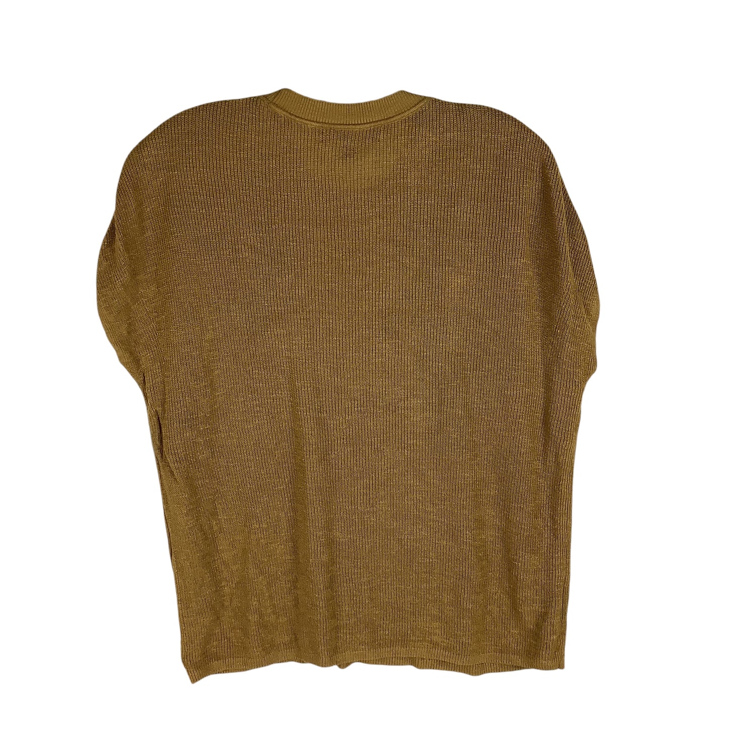 Top Short Sleeve By Banana Republic In Tan, Size: M