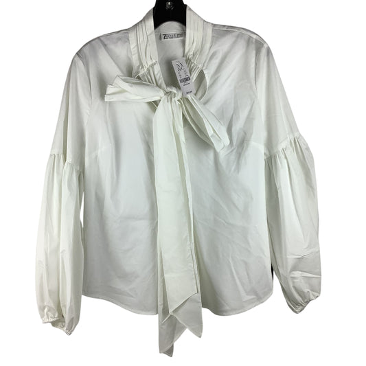 Top Long Sleeve By New York And Co In White, Size: M