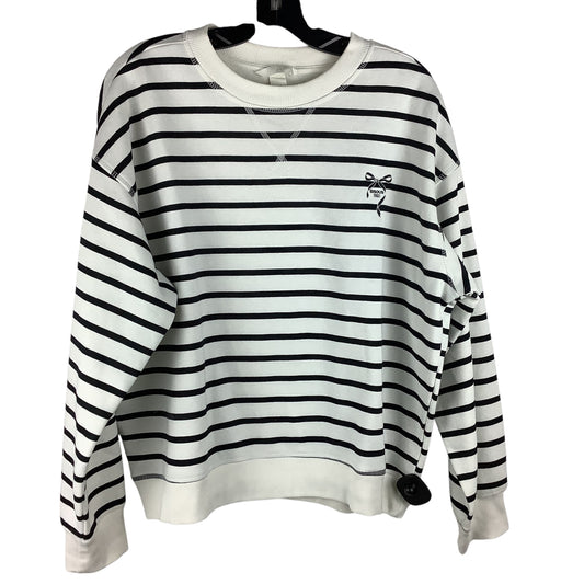 Top Long Sleeve By H&m In Striped Pattern, Size: M