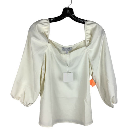 Top Long Sleeve By Hayden La In Cream, Size: M