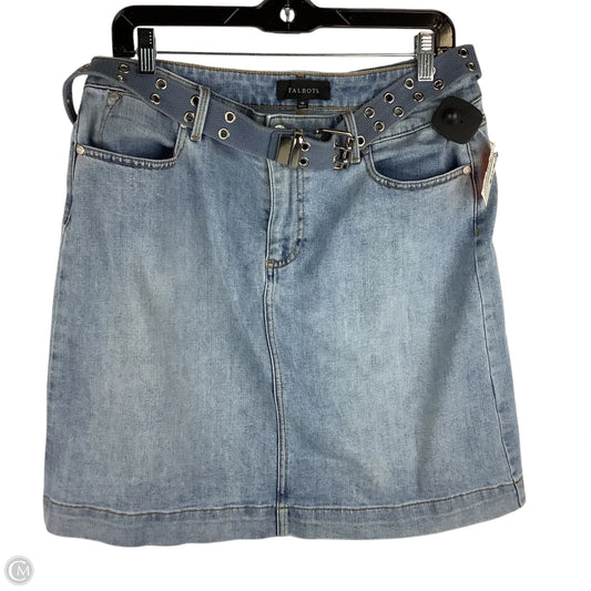 Skirt Mini & Short By Talbots In Blue Denim, Size: 10