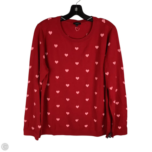 Sweater By Talbots In Red, Size: Xl