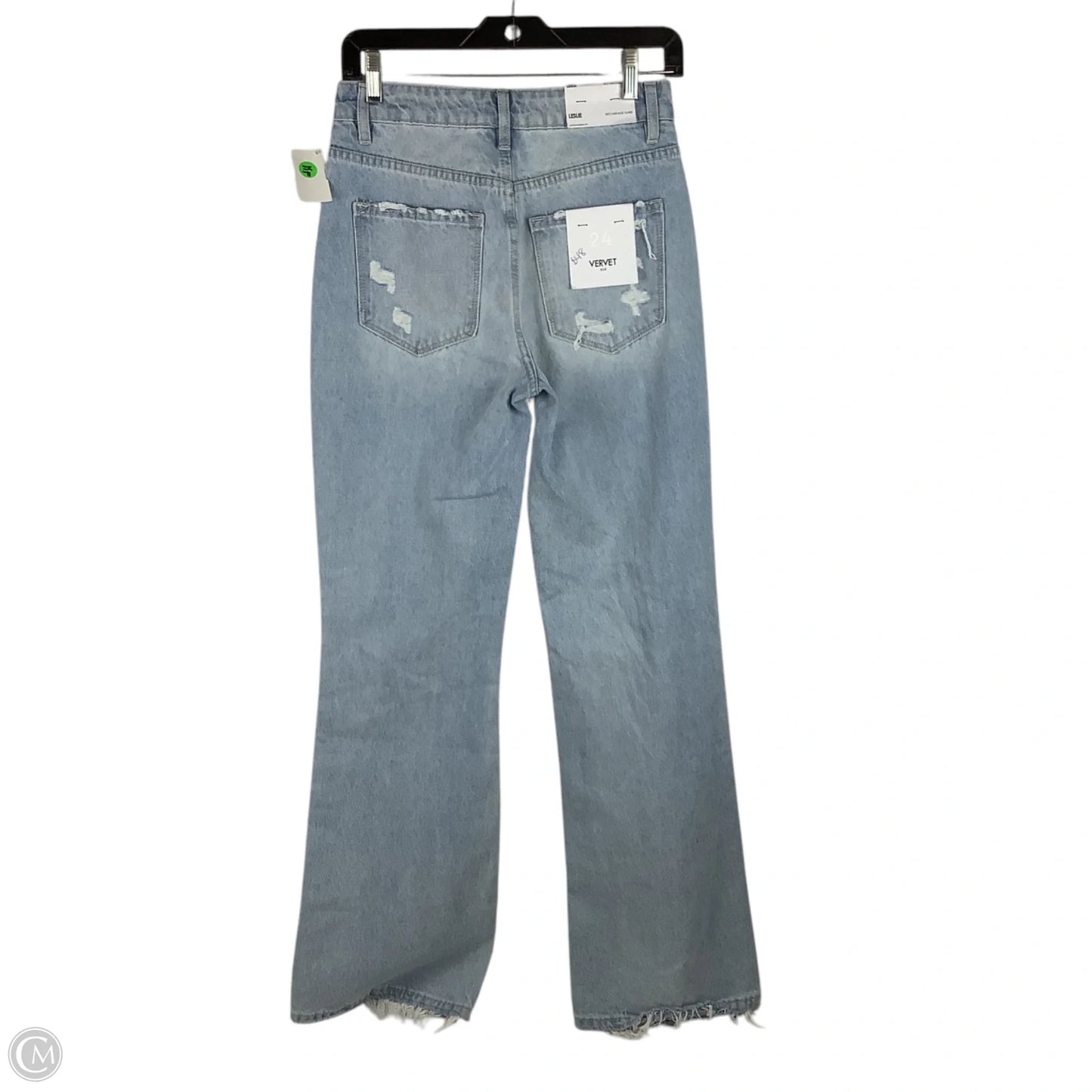 Jeans Flared By Vervet In Blue Denim, Size: 0 (24)