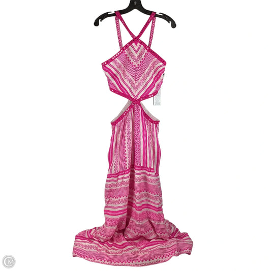 Dress Party Long By Cmb In Pink & White, Size: L