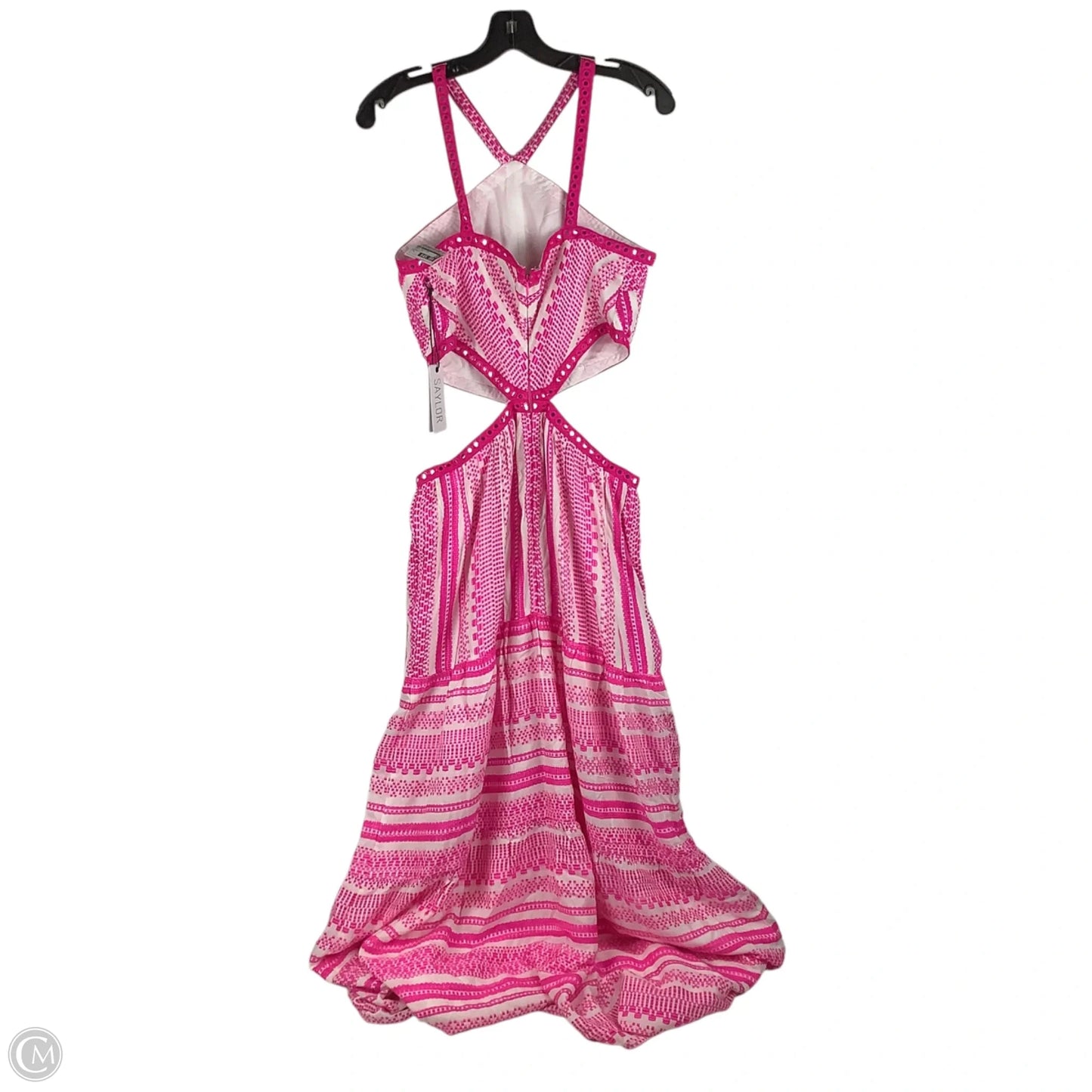 Dress Party Long By Cmb In Pink & White, Size: L