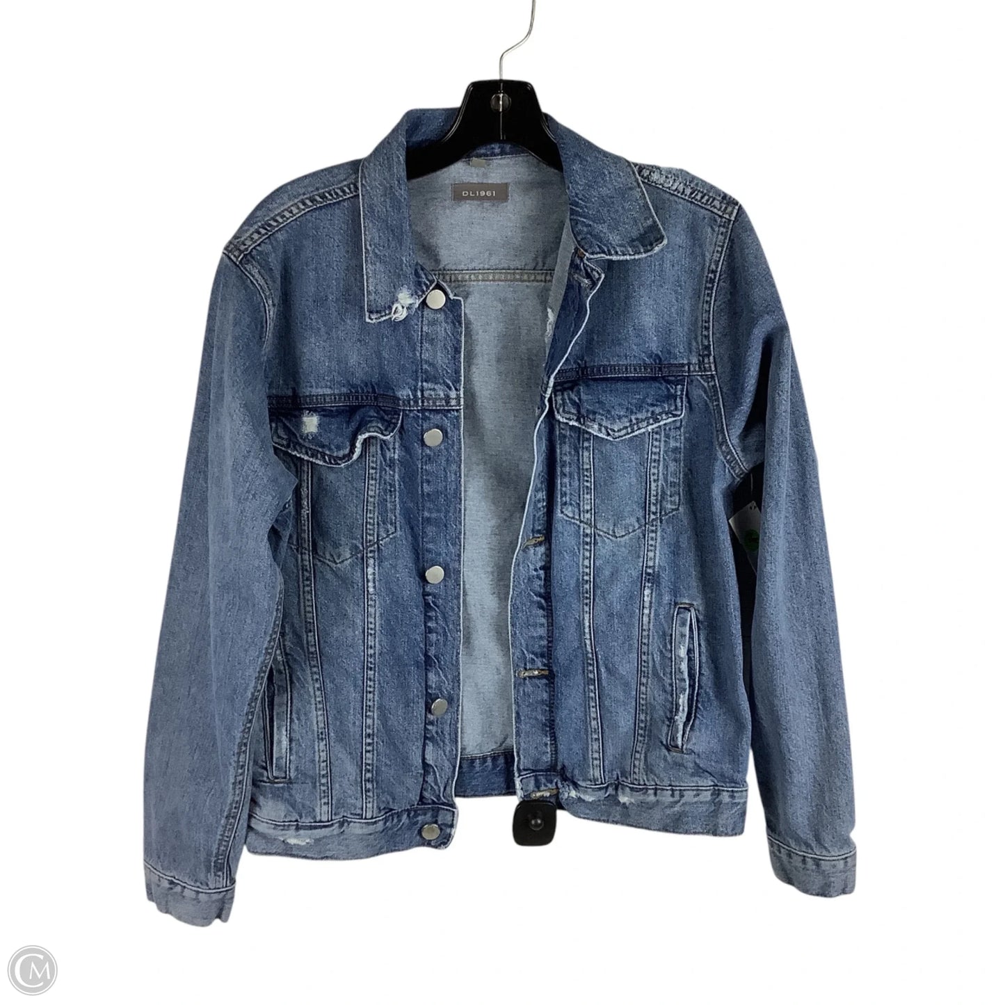 Jacket Denim By Dl1961 In Blue Denim, Size: M