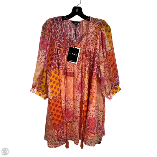 Dress Casual Short By Clothes Mentor In Orange & Pink, Size: S