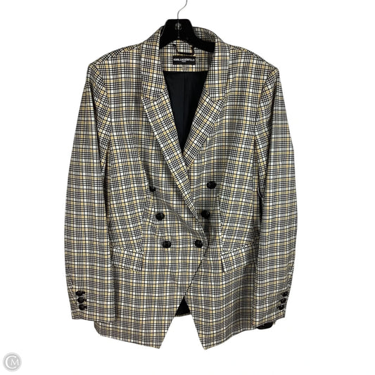 Blazer By Karl Lagerfeld In Plaid Pattern, Size: 16