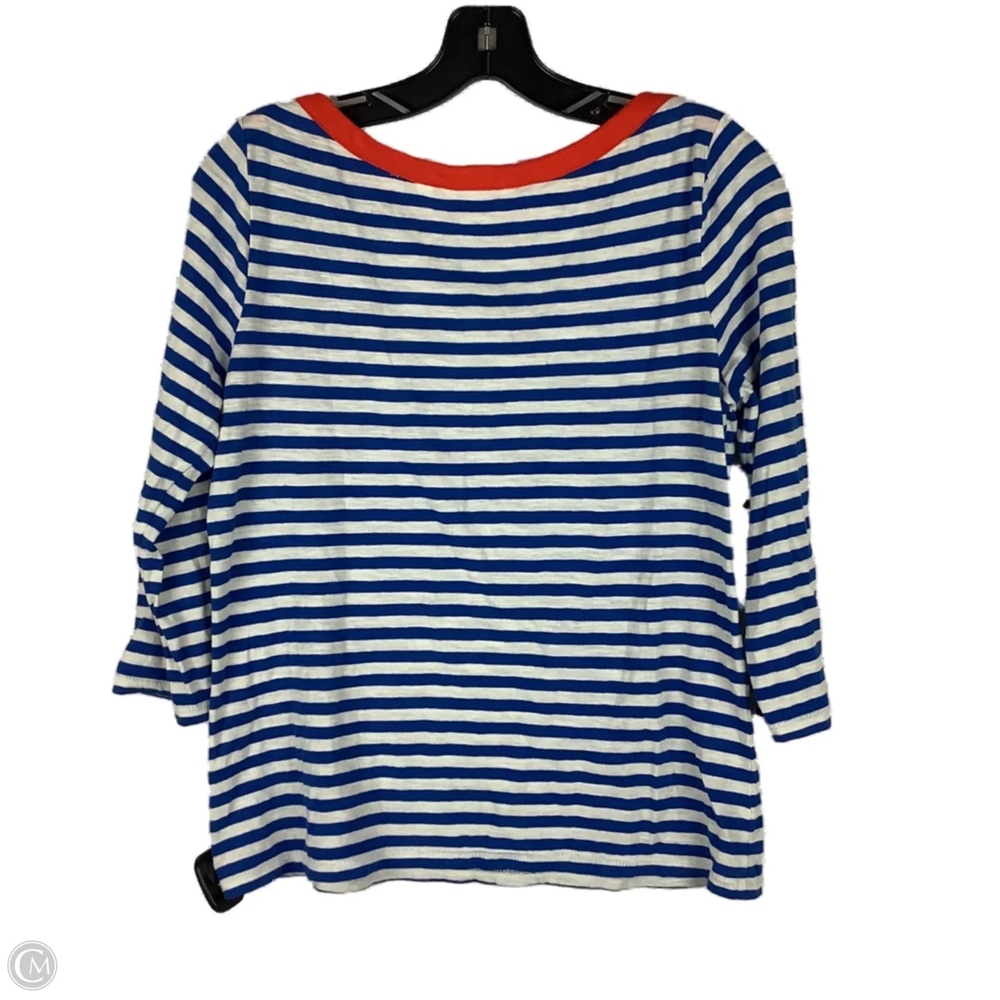Top Long Sleeve By Boden In Striped Pattern, Size: 6