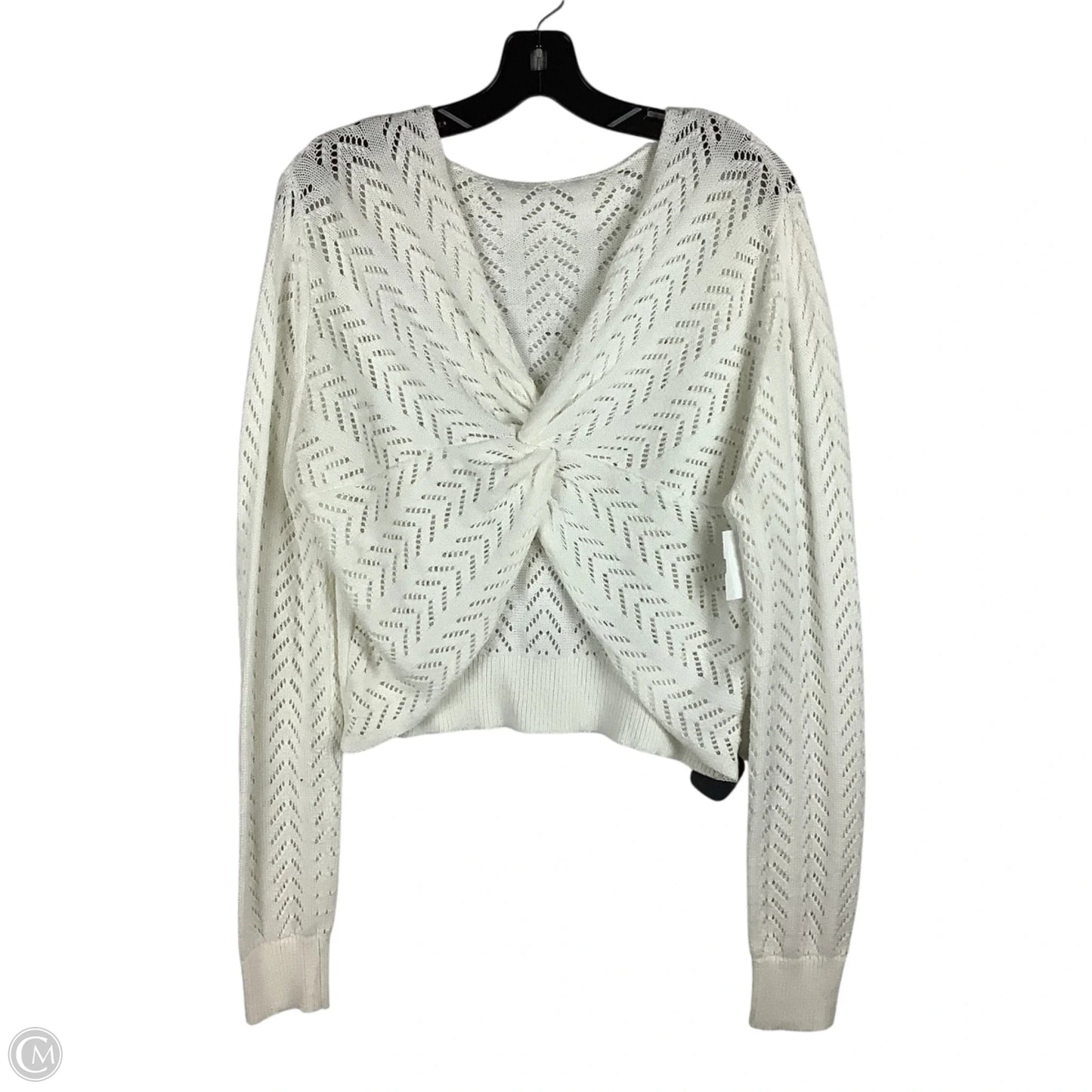 Sweater By Clothes Mentor In White, Size: Xl