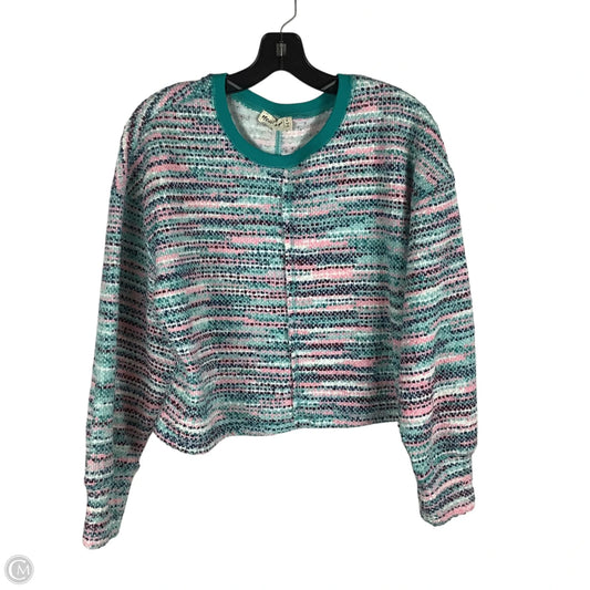 Sweater By Clothes Mentor In Blue & White, Size: S