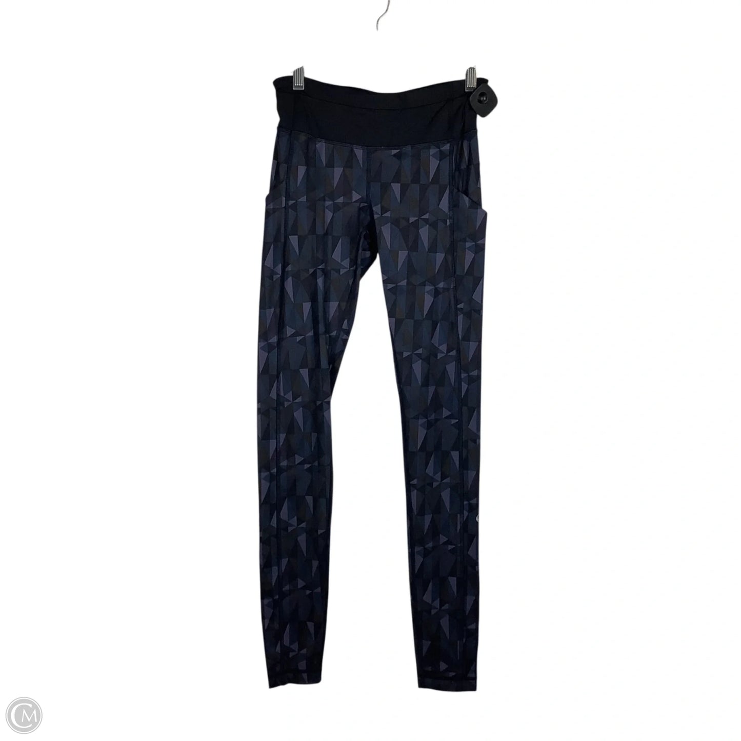 Athletic Leggings By Lululemon In Black & Purple, Size: 4