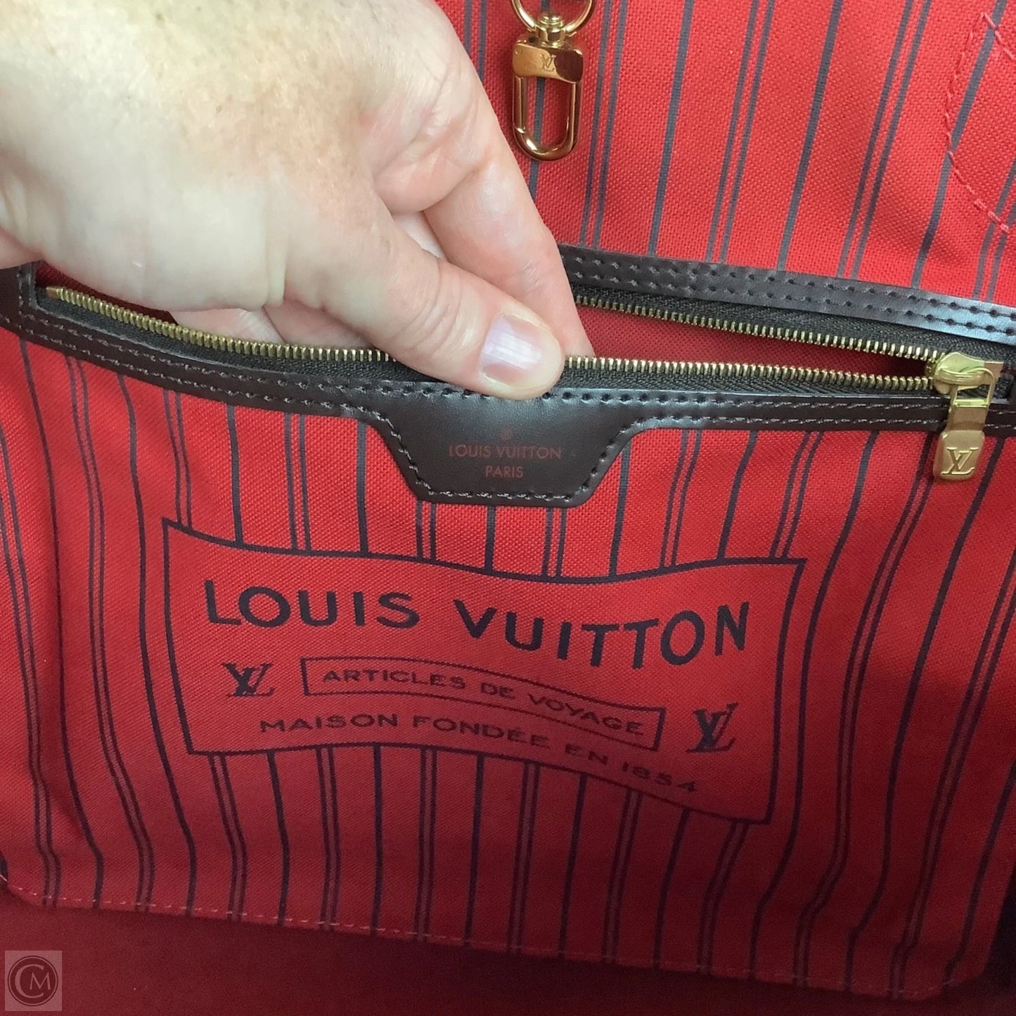 Handbag Luxury Designer By Louis Vuitton, Size: Large