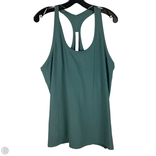 Athletic Tank Top By Lululemon In Green, Size: 20