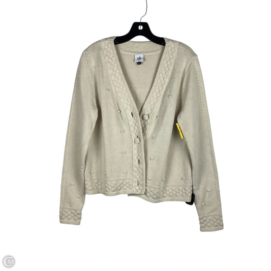 Sweater Cardigan By Cabi In Cream, Size: M