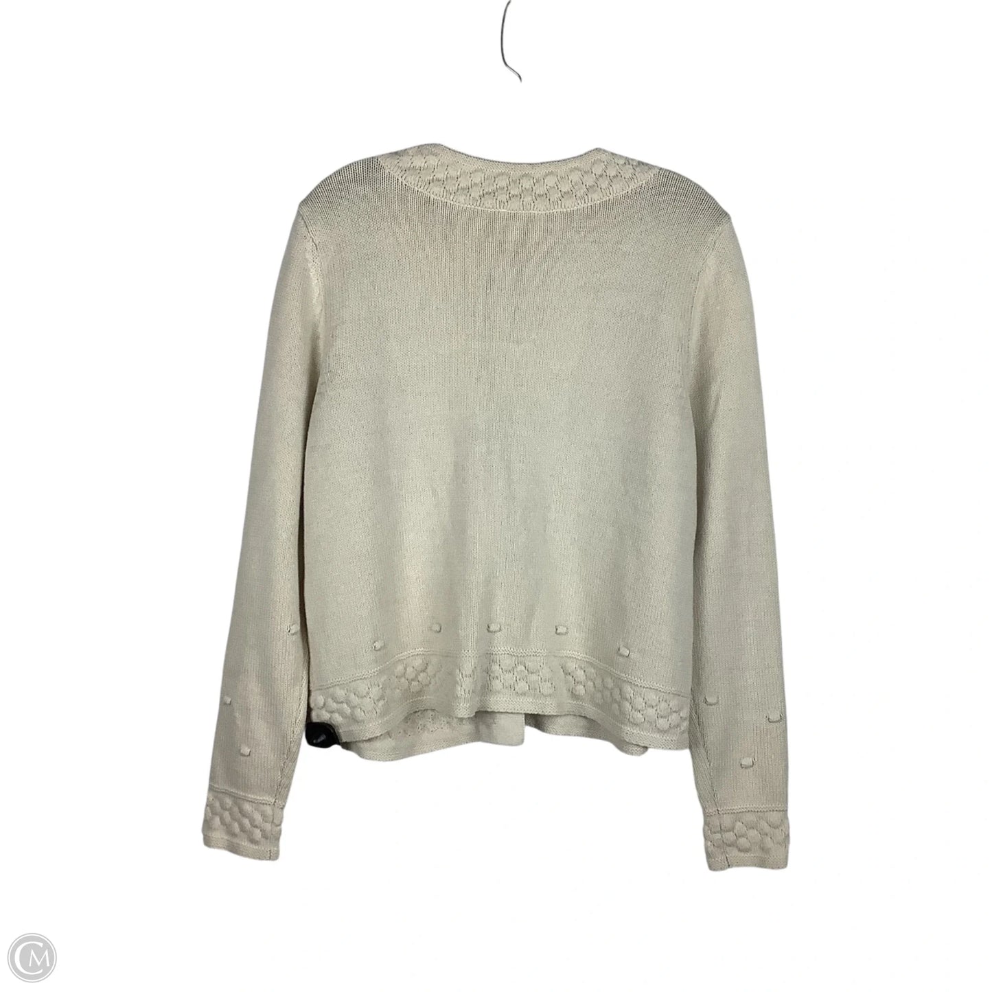 Sweater Cardigan By Cabi In Cream, Size: M