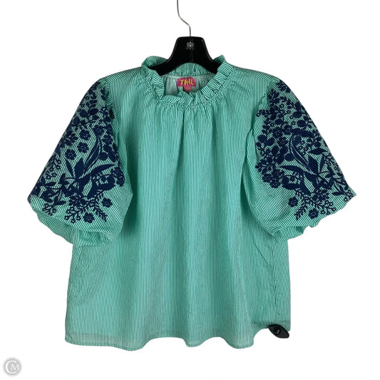 Top Short Sleeve By Thml In Green, Size: L