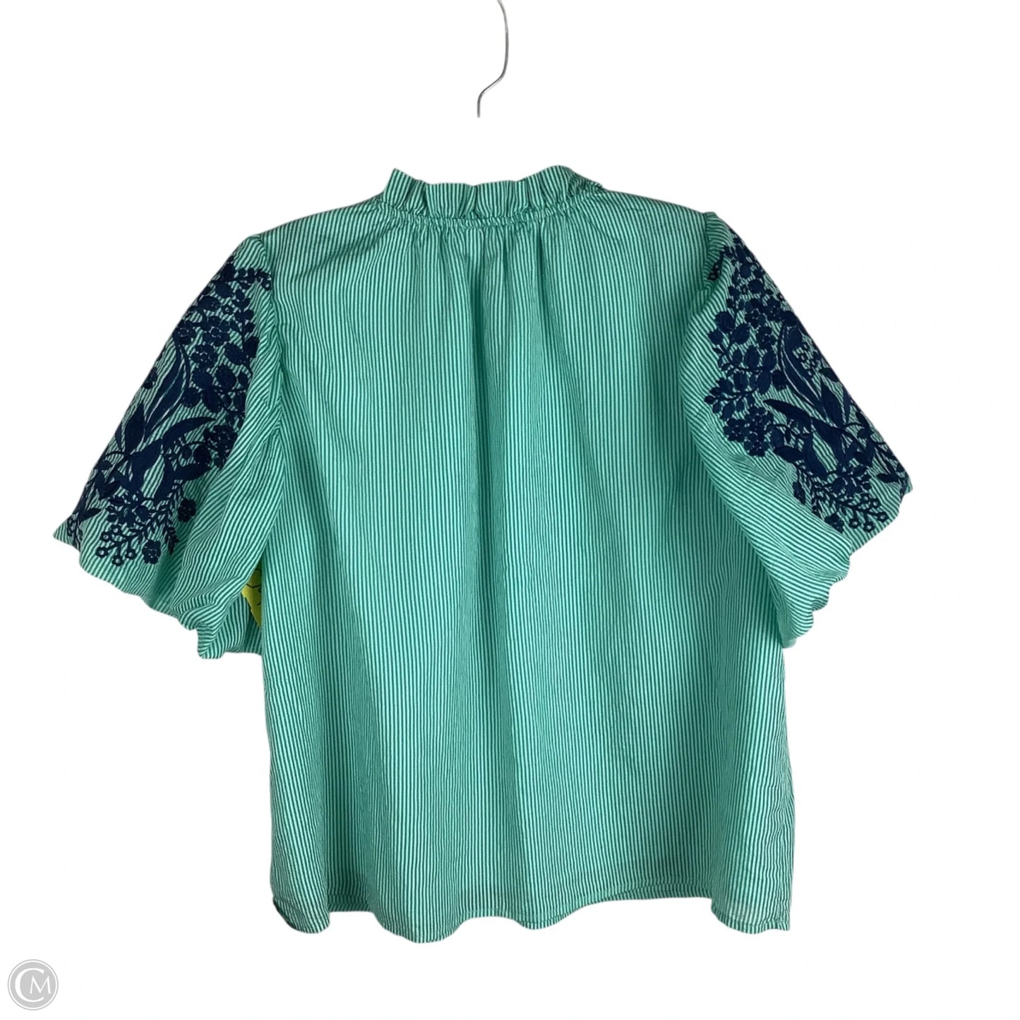 Top Short Sleeve By Thml In Green, Size: L