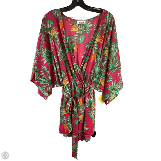 Romper By Aura In Tropical Print, Size: L