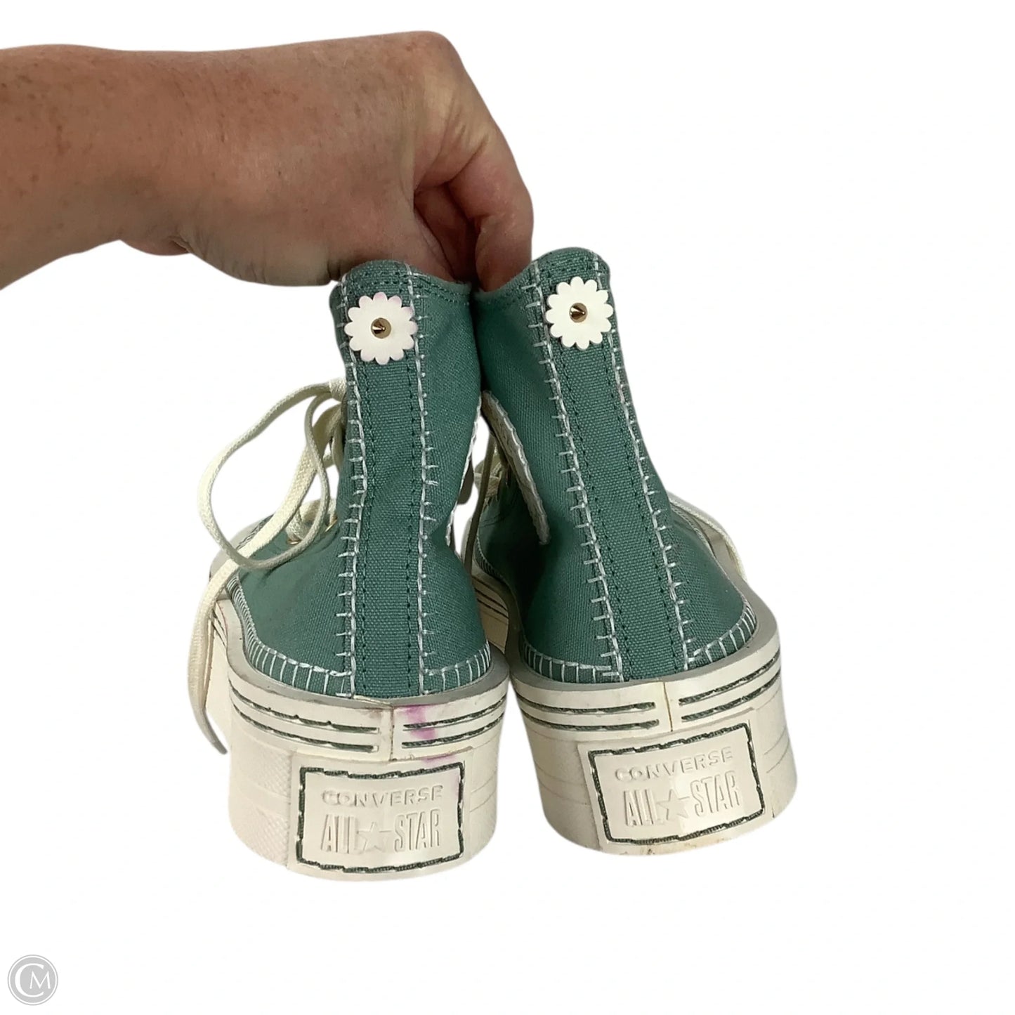 Shoes Sneakers By Converse In Green, Size: 9.5