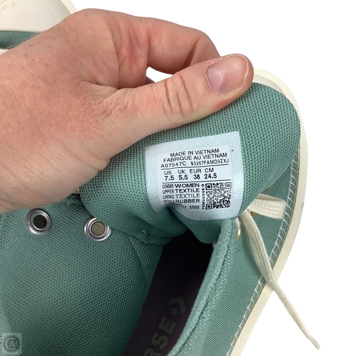 Shoes Sneakers By Converse In Green, Size: 9.5