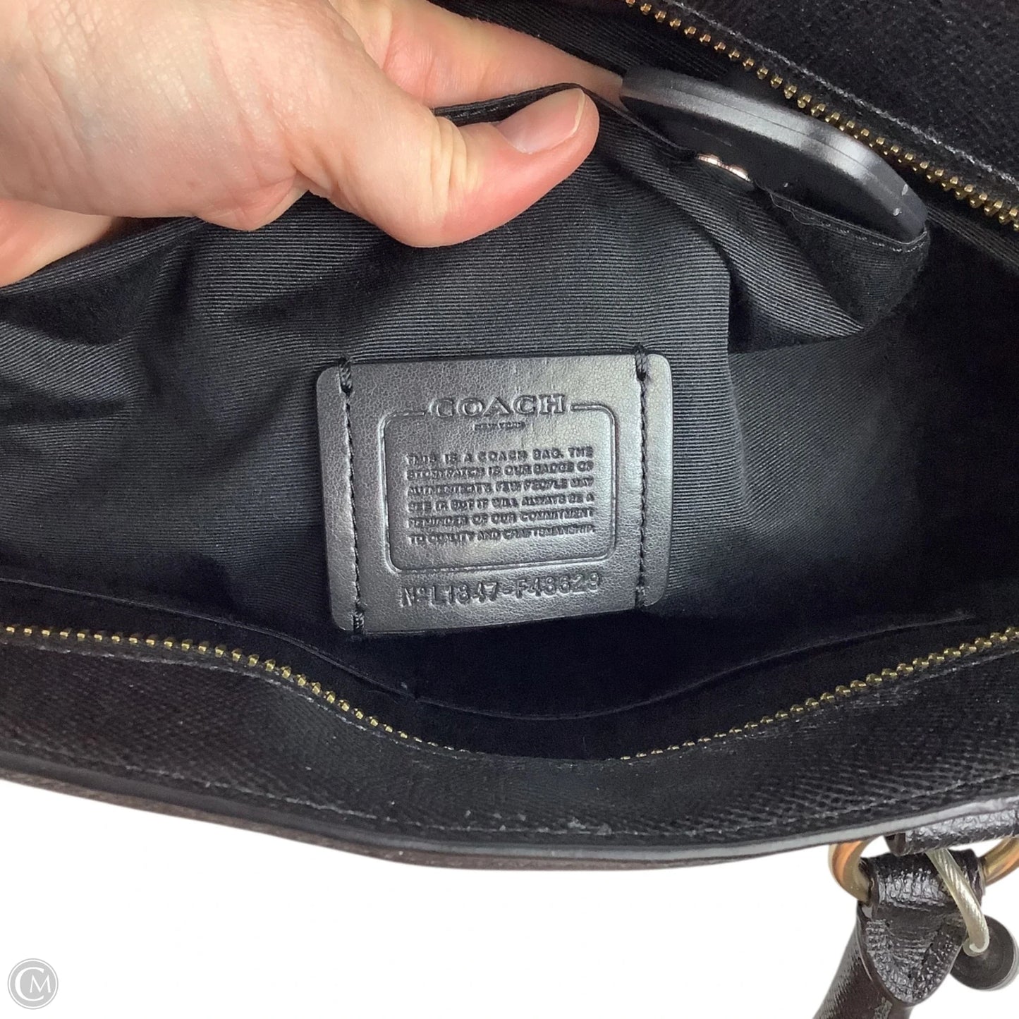 Handbag Designer By Coach, Size: Large