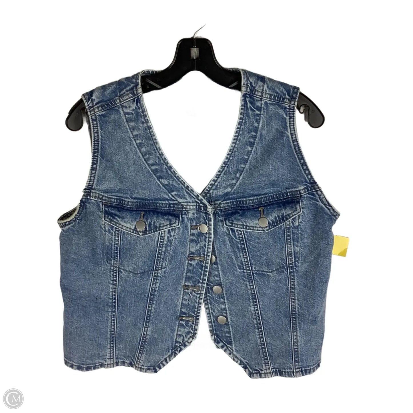 Vest Other By Universal Thread In Blue Denim, Size: M
