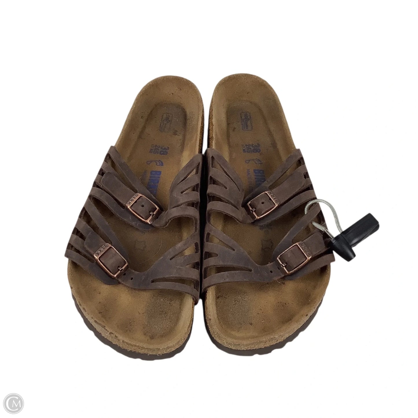 Sandals Flats By Birkenstock In Brown, Size: 7.5 (38)