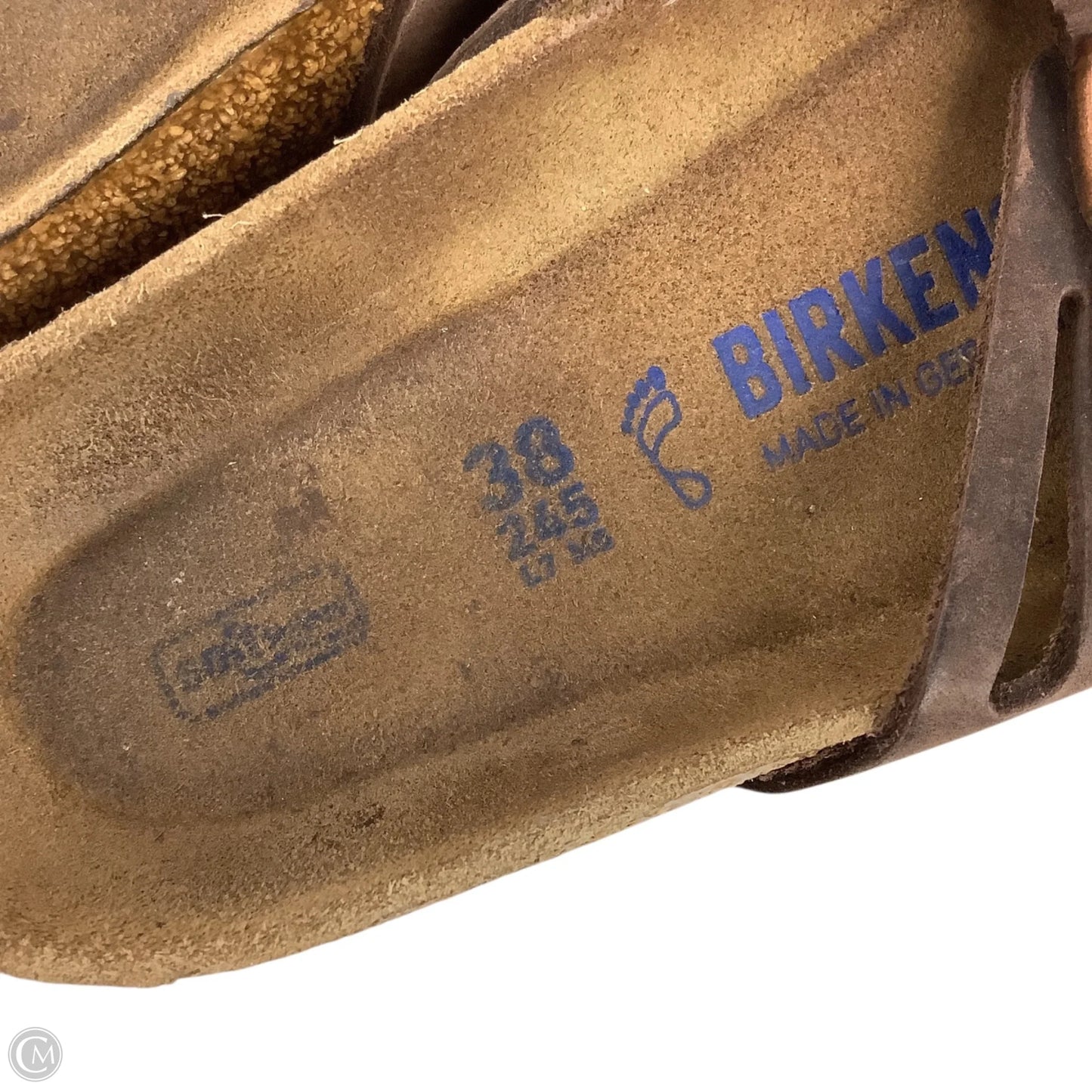 Sandals Flats By Birkenstock In Brown, Size: 7.5 (38)