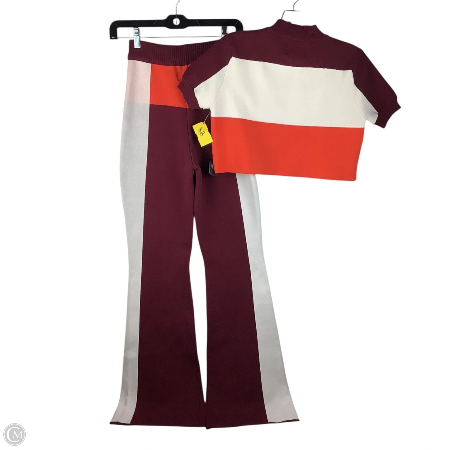 Pants Set 2pc By Cmc In Red & White, Size: S/M