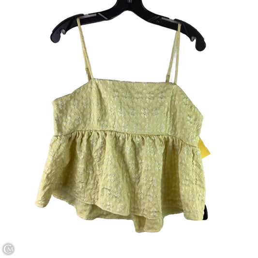 Top Sleeveless By Clothes Mentor In Yellow, Size: Xl