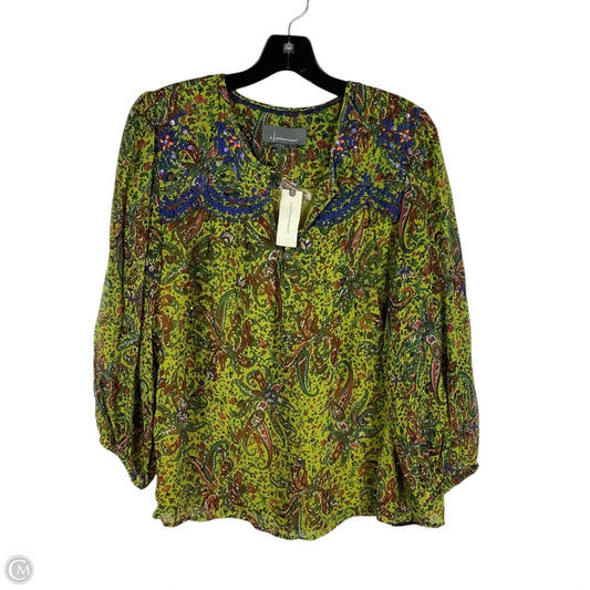 Top Long Sleeve By Anthropologie In Paisley Print, Size: S