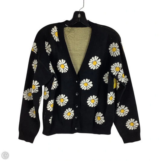 Sweater Cardigan By Clothes Mentor In Floral Print, Size: M