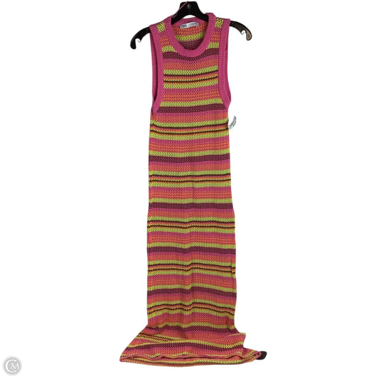 Dress Casual Maxi By Zara In Multi-colored, Size: M