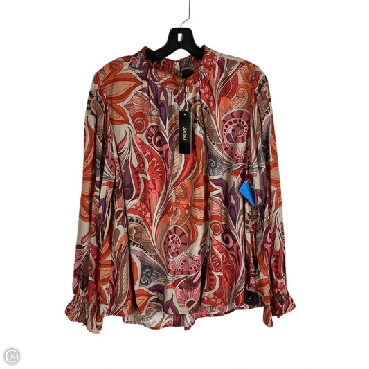 Top Long Sleeve By Tolani In Paisley Print, Size: L