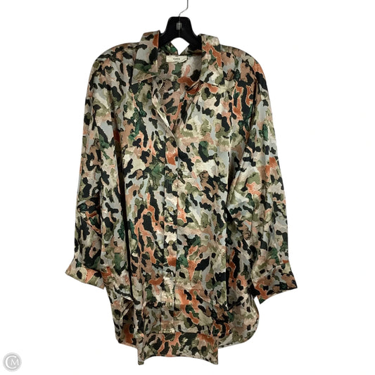 Top Long Sleeve By Entro In Green, Size: L