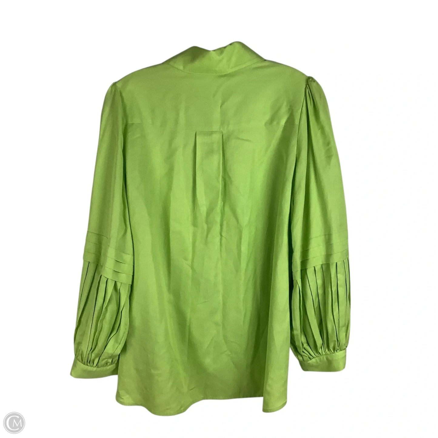 Top Long Sleeve By Cmc In Green, Size: M