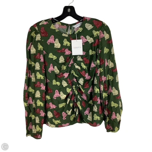 Top Long Sleeve By Clothes Mentor In Green, Size: L