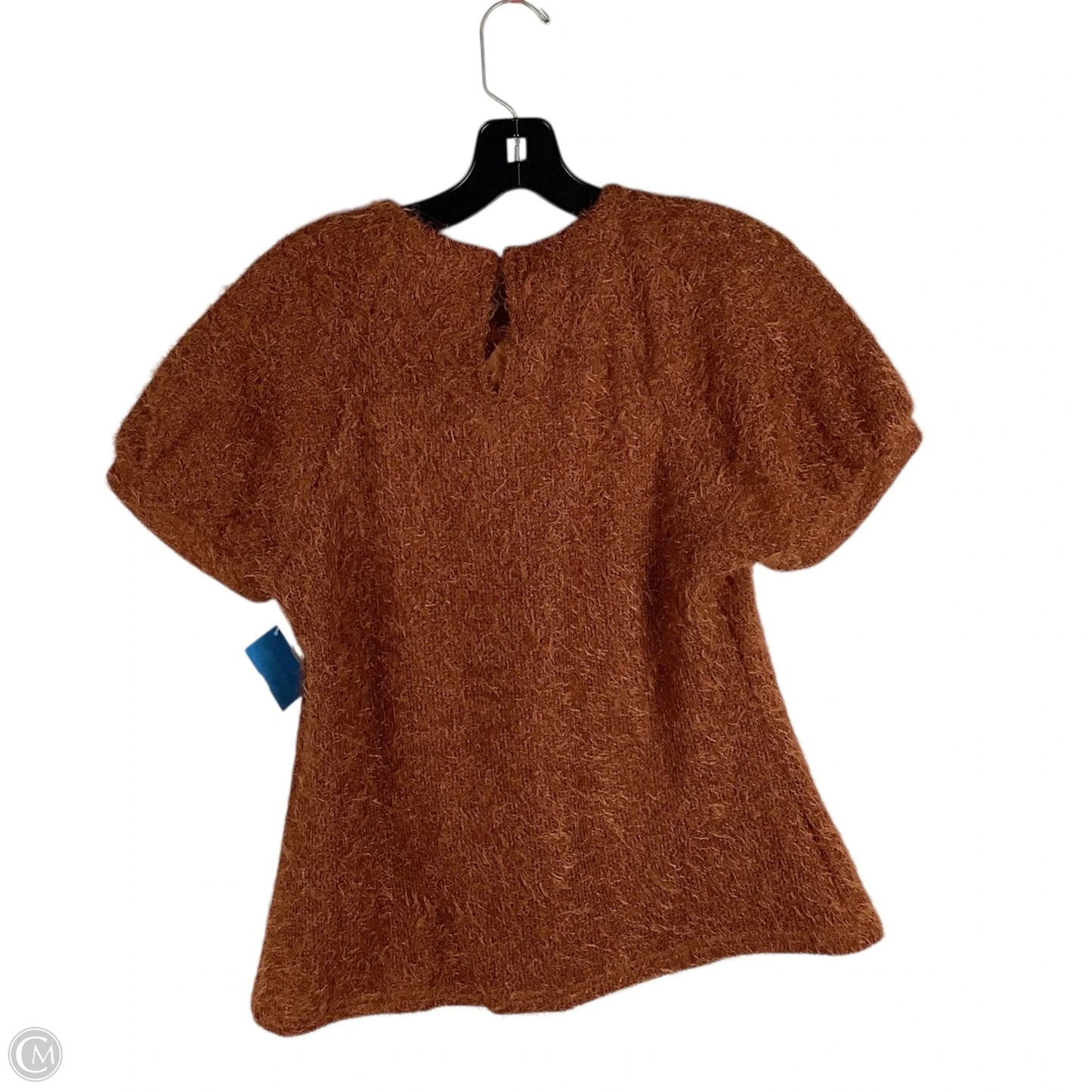 Sweater Short Sleeve By Entro In Brown, Size: L