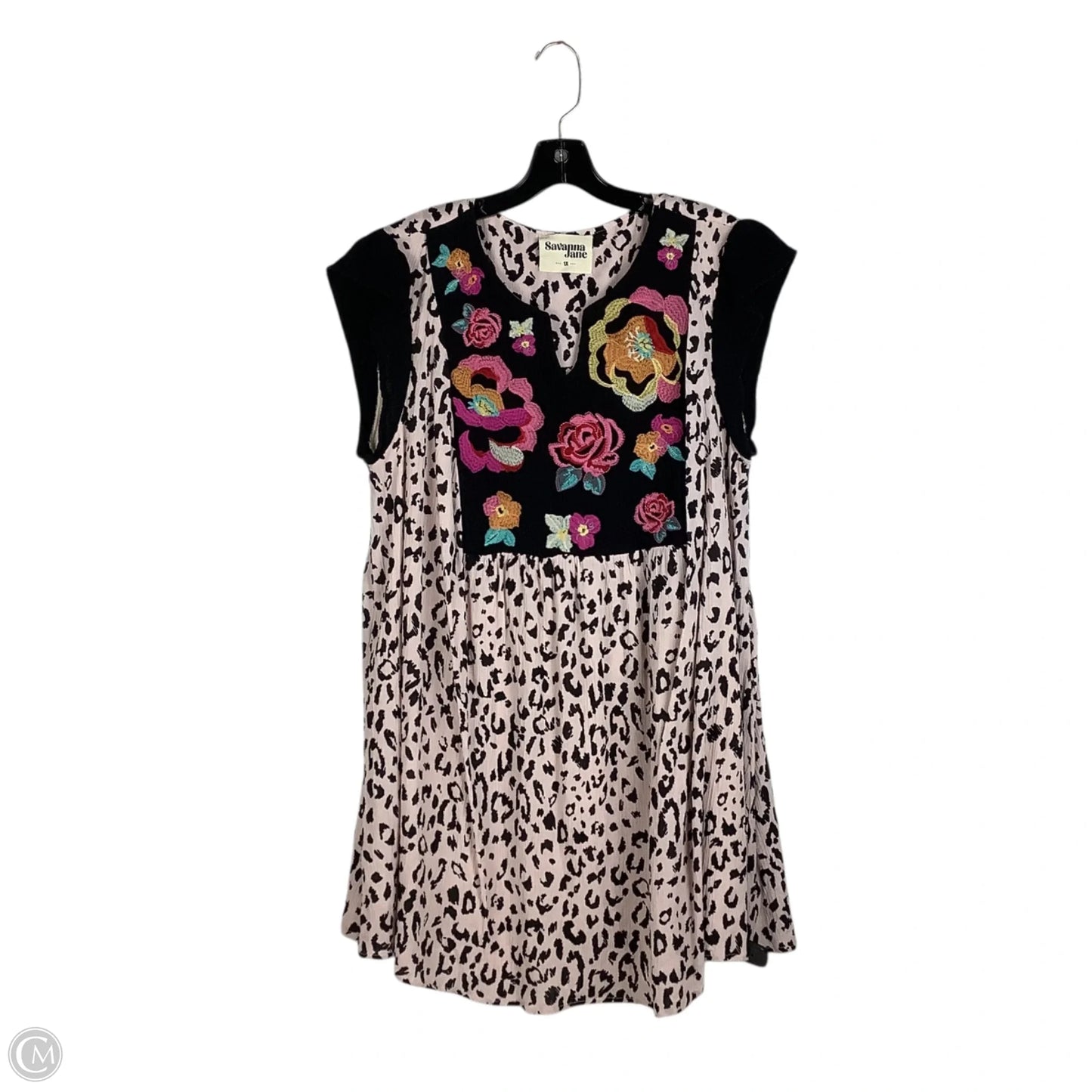 Dress Casual Short By Savanna Jane In Animal Print, Size: 1x