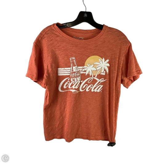 Top Short Sleeve Basic By Lucky Brand In Orange, Size: Xs